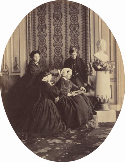 Viktória királynő gyászban, 1862. alkotó: William Samuel Bambridge