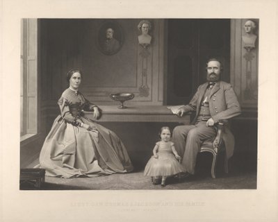 Thomas J. Jackson altábornagy és családja Stonewall Jackson, 1866. alkotó: William Sartain