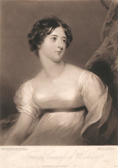 Frances Wicklow grófnője alkotó: William Say