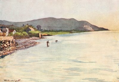 A parton, Diano Marina, Cervo a távolban (színes lithó) alkotó: William Scott