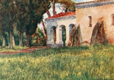 S Cassien, Cannes közelében (színes litográfia) alkotó: William Scott