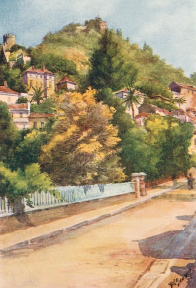 Hyeres-i utca (színes litográfia) alkotó: William Scott