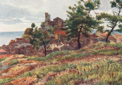 Óváros, Cannes (színes litográfia) alkotó: William Scott
