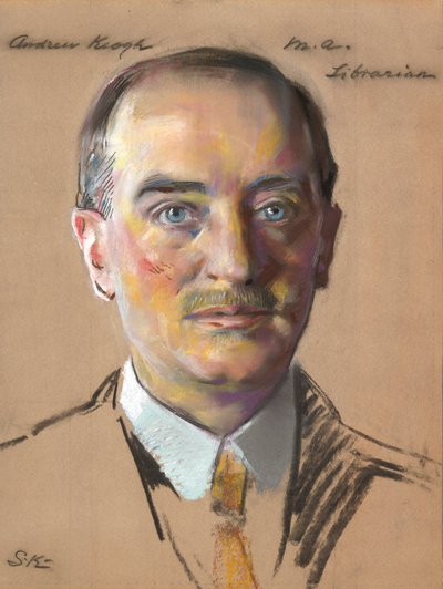 Andrew Keogh, M.A. 1904, könyvtáros 1916- alkotó: William Sergeant Kendall