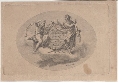 Kereskedelmi kártya William Sharp számára, gravírozó, 19. század. alkotó: William Sharp