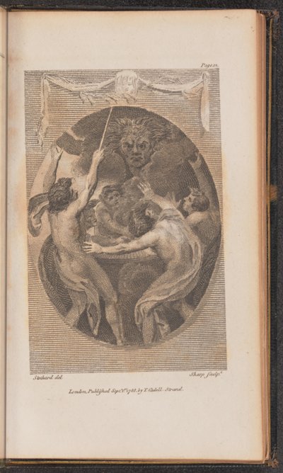 Illusztráció az I. énekhez alkotó: William Sharp after Thomas Stothard