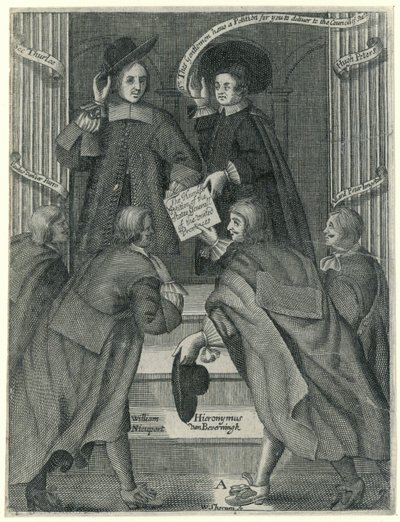 Petíció benyújtása az angol külügyminiszterhez, 1654 körül alkotó: William Sherwin
