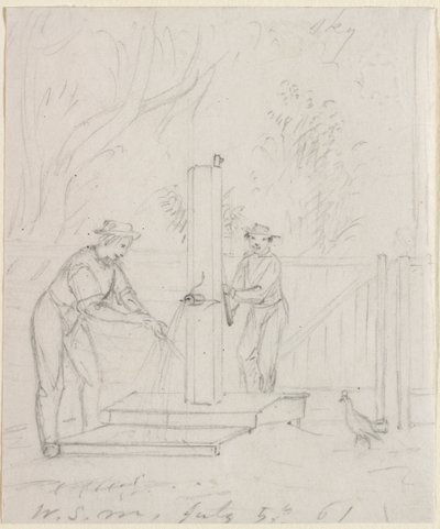 A szivattyúnál alkotó: William Sidney Mount