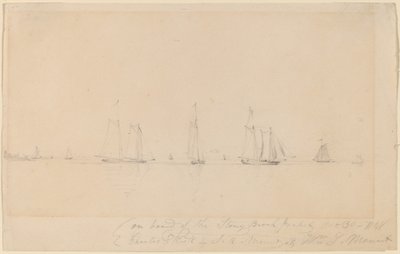 A Stony Brook Packet fedélzetén alkotó: William Sidney Mount