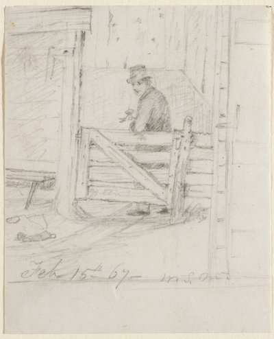 Pihenés a kerítésen alkotó: William Sidney Mount