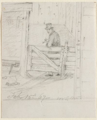 Pihen a kerítésen, 1867. alkotó: William Sidney Mount