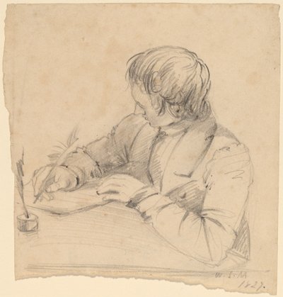 Shepard Alonzo Mount, huszonhárom éves [recto] alkotó: William Sidney Mount