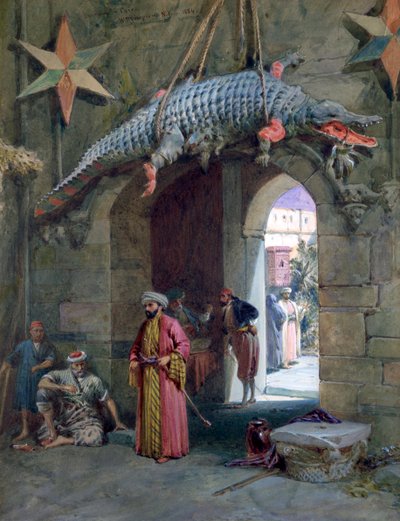 Egy ajtó Kairóban, 1884 alkotó: William Crimea Simpson