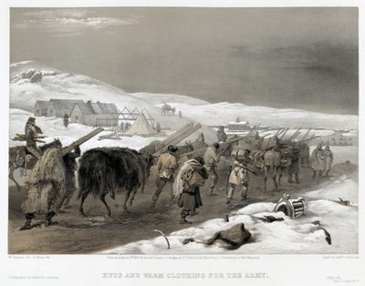 Brit csapatok a Szevasztopol felé vezető úton, 1855 alkotó: William Crimea Simpson