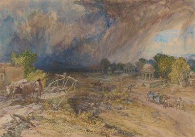 Porvihar jön, Jeypore közelében, Rajpootana alkotó: William Simpson