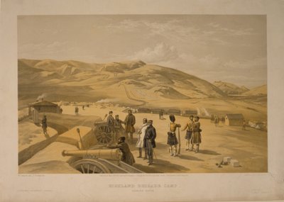 Felvidéki brigád tábor, 1855 alkotó: William Crimea Simpson