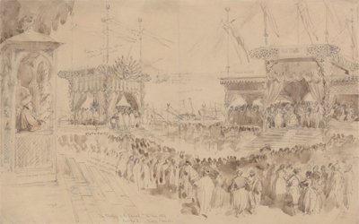 A Szuezi-csatorna megáldása, 1869. november 16 alkotó: William Simpson