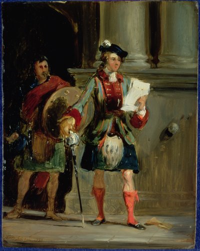 Charlie herceg Holyroodban, 1833 alkotó: William Simson