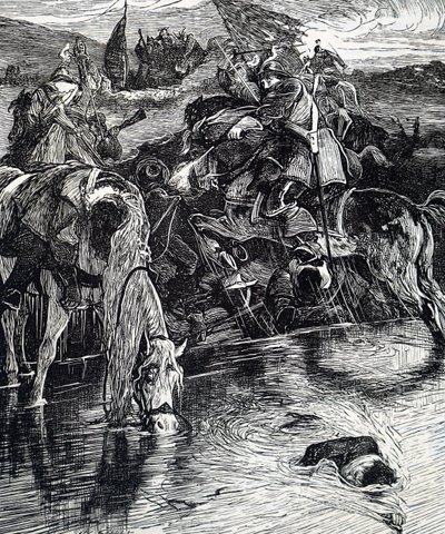 Jelenet az angol polgárháborúból. alkotó: William Small