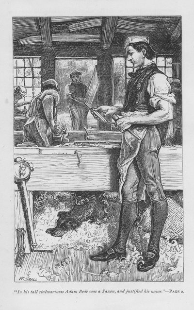 Jelenet Adam Bede-ből, George Eliottól, 1885 alkotó: William Small