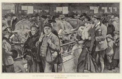 A Smithfield Club bemutatója a Royal Agricultural Hallban, Islington alkotó: William Small