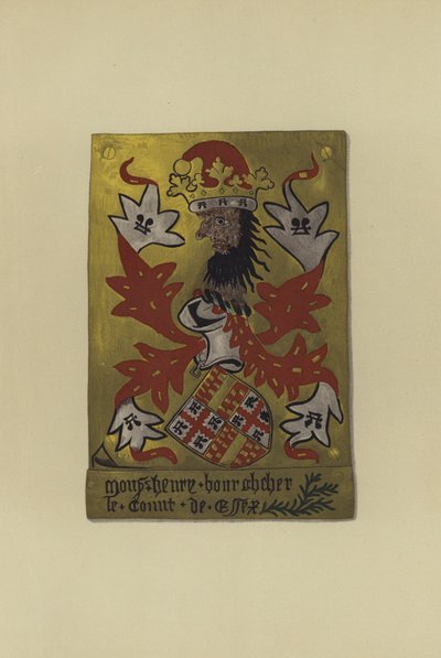 Sir Henry Bourchier, Bourchier lord, Eu grófja és Essex grófja, 1452-1483 (chromolitho) alkotó: William St John Hope