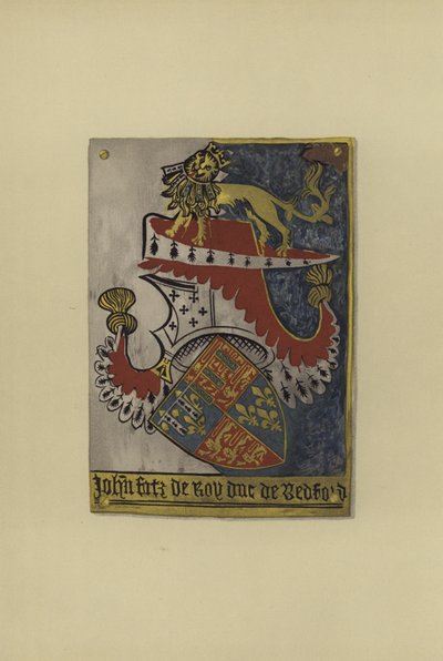 Sir John Plantagenet Lancasterből, Kendal grófja és Bedford hercege, 1402-1435 (chromolitho) alkotó: William St John Hope