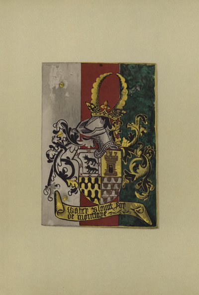 Sir Walter Blount, Lord Mountjoy, 1472-1474 (chromolitho) alkotó: William St John Hope
