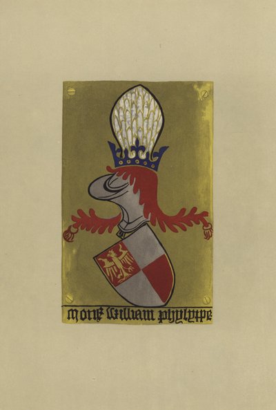 Sir William Phelip, Lord Bardolf, c 1418-1441 (chromolitho) alkotó: William St John Hope