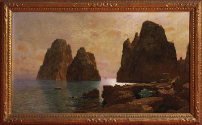 Capri szigete: a Faraglioni-sziklák alkotó: William Stanley Haseltine