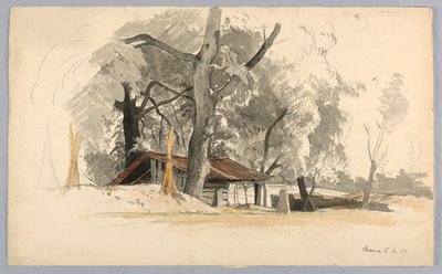 Táj tanulmányozása, Baveno, Maggiore-tó, Olaszország alkotó: William Stanley Haseltine