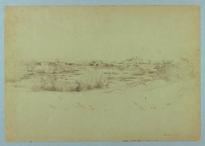 Tájtanulmány, Ostia, Olaszország alkotó: William Stanley Haseltine