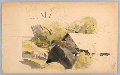 Tájtanulmány, Svájc alkotó: William Stanley Haseltine