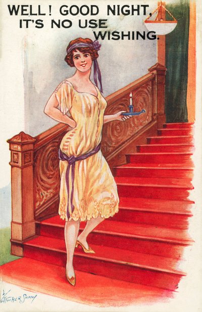 Nos, jó éjt, nincs értelme kívánni (színes litho) alkotó: William Stocker Shaw