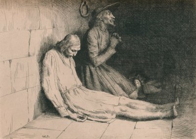 Christian and Hopeful in the Dungeon, 1916 alkotó: William Strang