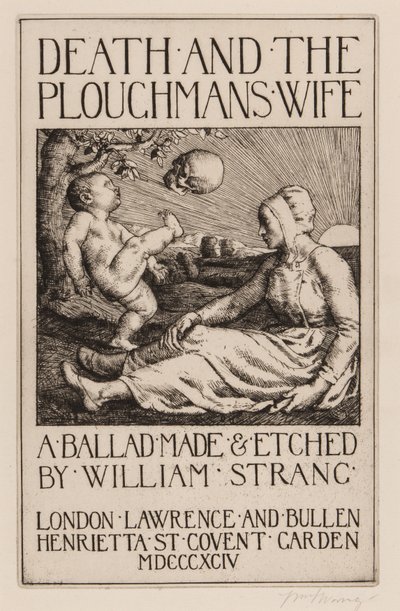 A Halál és a Ploughmans felesége, 1892 alkotó: William Strang