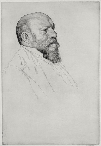 Hans Richter (1843-1916) magyar karmester portréja alkotó: William Strang