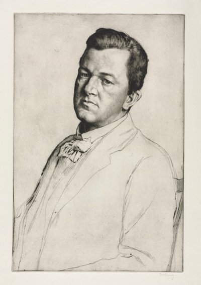 Sir Charles Holroyd, 1909. alkotó: William Strang