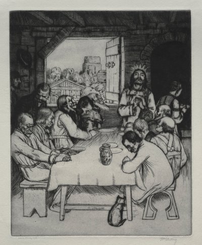 Az utolsó vacsora, 1889. alkotó: William Strang