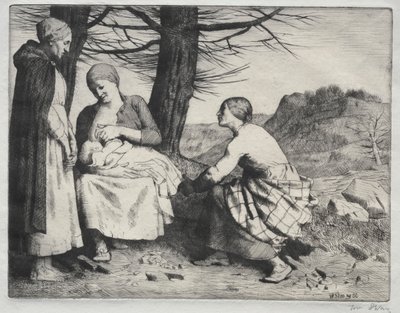 Nő és Gyermek alkotó: William Strang