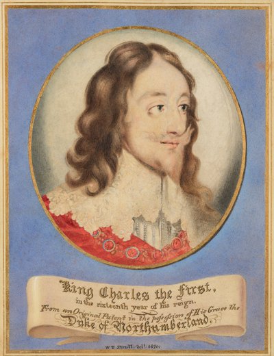 I. Károly király uralkodása tizenhatodik évében, egy eredeti portréról, amely Őfelsége, Northumberland hercege birtokában van. alkotó: William Strutt