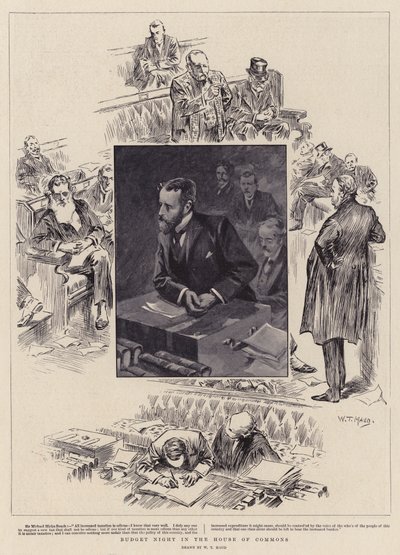Költségvetési éjszaka az alsóházban alkotó: William T. Maud