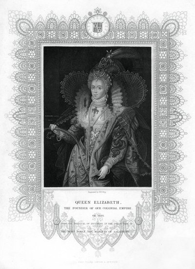 I. angol Erzsébet, 19. század. alkotó: William Thomas Fry