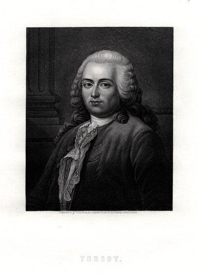 Turgot francia államférfi és közgazdász, XIX alkotó: William Thomas Fry