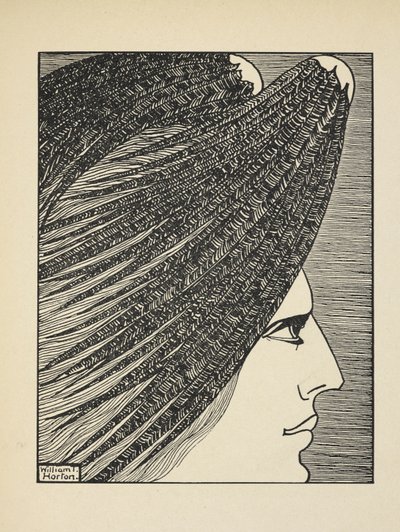 A halál angyala, 53. lemez az „A Book of Images”-ből, bemutatta W. B. Yeats alkotó: William Thomas Horton