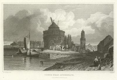 Torony Andernach közelében alkotó: William Tombleson