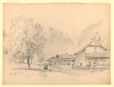 Táj, Grindelwald, Svájc alkotó: William Trost Richards