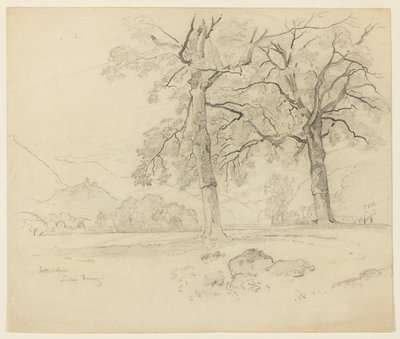 Táj, Brienzi-tó, Interlaken, Svájc alkotó: William Trost Richards