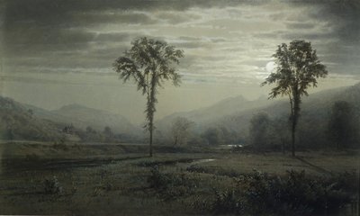 Moonlight on Mount Lafayette, New Hampshire, 1873. alkotó: William Trost Richards