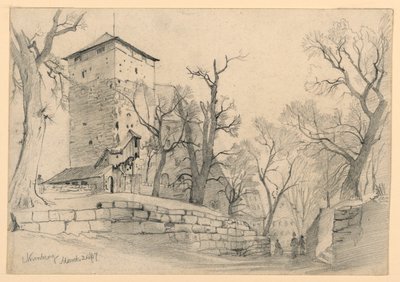 Nürnbergi kastély, Németország alkotó: William Trost Richards